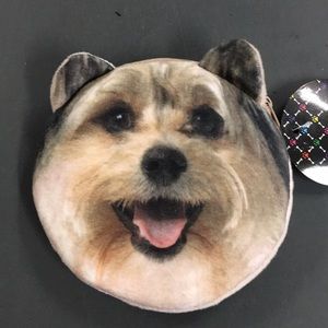 Plush Dog Coin Purse, Life Like with 3D Ears